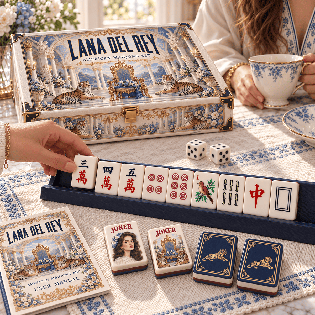 Premium LDR Mahjong Tiles Set TTMH