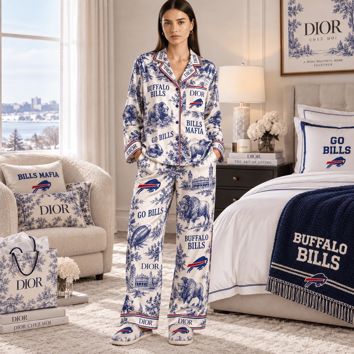 BFBL Women’s Premium Signature Satin Pajama Set BMD