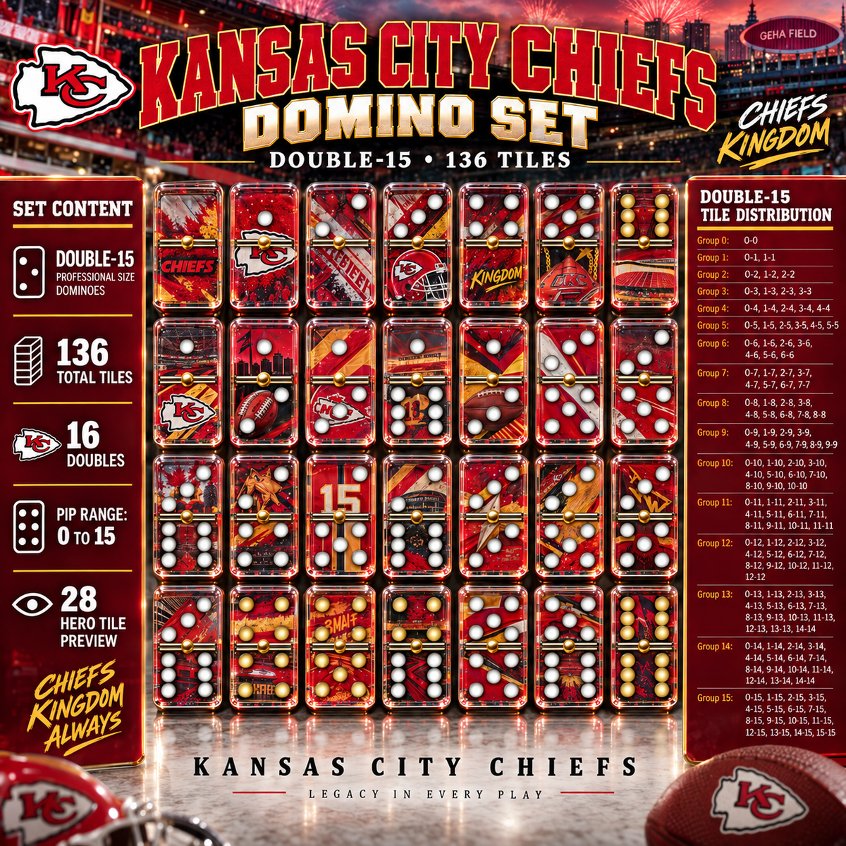KCC Premium Domino Set NTTB