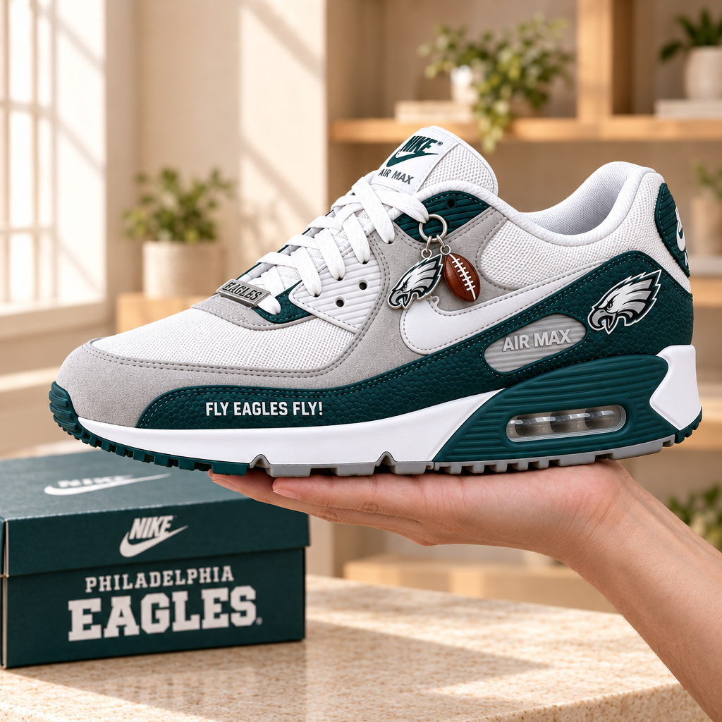 Philadelphia Eagles Premium Low-Top Sneakers