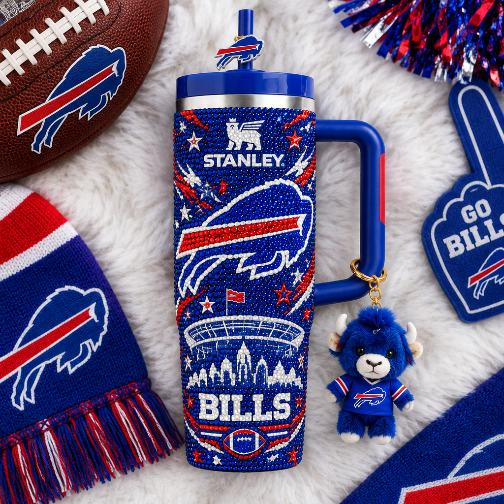 Buffalo Bills 40oz Tumbler With Handle TTNL