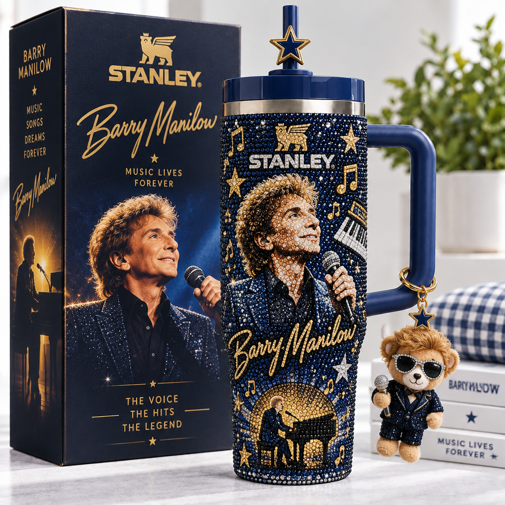 Barry Manilow 40oz Tumbler With Handle TTNL
